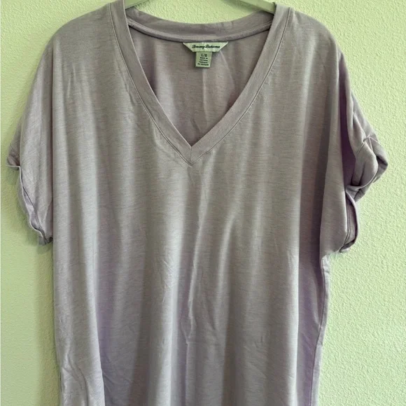Women's Tommy Bahama Kauai V-Neck T-Shirt - Purple - Picture 1 of 3